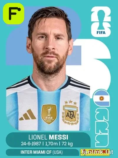 ARG 17 Lionel Messi