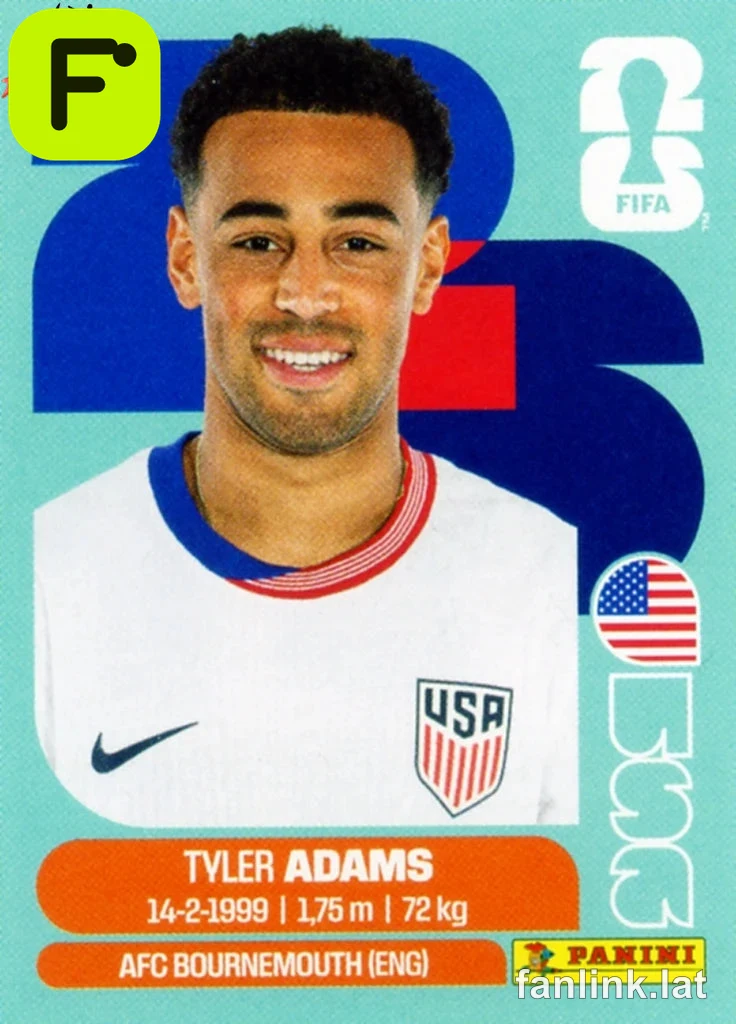 USA 8 Tyler Adams