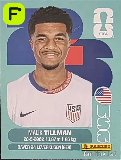 USA 15 Malik Tillman